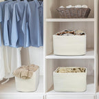 Cotton Rope storage Basket Bins Woven Basket - Image 6