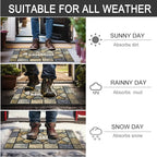 CHICHIC 18 x 30 Inch Square Welcome Door Mat Front Doormat Outdoors - Image 6