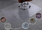 Large Chair Mat for Carpet, Easy Glide Plastic Carpet Floor Protector Mat for - Image 5