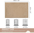 BEQHAUSE Door Mat 24" x 36", Non-Slip Door Mats Indoor Entryway Rugs Washable - Image 2