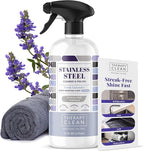 Therapy Stainless Steel Cleaner and Polish 100% USDA Biobased, Fingerprint and by TherapyClean