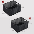 HOONEX Large Wicker Baskets for Storage, Plastic Baskets for Organizing - Image 4