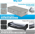 Under Bed Storage Container Bins 2 Pack, 4.5 Inch Slim Low Profile Underbed - Image 8