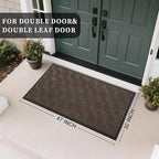 Yimobra Large Door Mat 47x32, All-Weather Waterproof Non-Slip Welcome Matt - Image 2