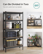 SONGMICS 5-Tier Storage Shelves, Load 2310 lb, Boltless Assembly, Adjustable - Image 7