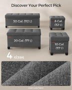 SONGMICS Storage Ottoman Bench, Foldable Foot Rest - Image 6