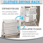 Household Indoor Folding Clothes Drying Rack, Dry Laundry and Hang Clothes - Image 5