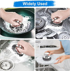 7PCS Steel Wool Scrubber Pads, Stainless Steel Scrubber Set - Image 5
