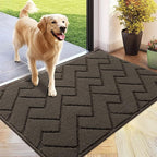 hicorfe Front Door Mat Outside Entrance, Stain and Fade Resistant, Non Slip by Hicorfe