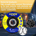 10 Pack Strip Disc Wheel for Angle Grinders Stripping Wheel, Paint Stripping - Image 3