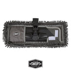SWOPT 18” Microfiber Dust Mop + 60" Steel Handle, Combo — Includes Additional - Image 3