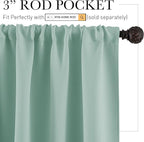 RYB HOME Rod Pocket Blackout Curtains - Image 2
