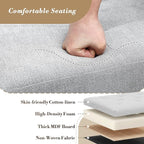 Athena Collection 30" Storage Ottoman Bench Folding Bench - Image 4