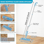 Spray Wet Mops for Hardwood Floors- MEXERRIS Microfiber Dust Dry Mop - Image 3