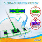 KEEPOW Microfiber Pads for Swiffer XL, Heavy Duty Dry Sweeping Cloths for - Image 2