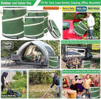 2-Pack 24 Gallon Collapsible Trash Can Solid Bottom - Image 2