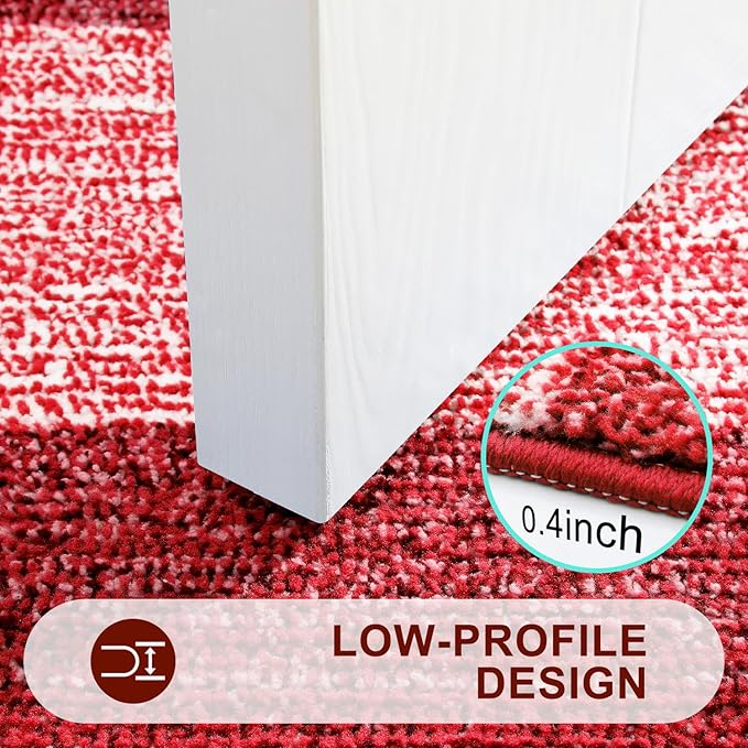 Kitinjoy Indoor Outdoor Door Mat, 71x47 Non-Slip Absorbent Dirt Trapper - Image 4