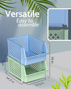 Skywin Plastic Stackable Storage Bins - Image 3