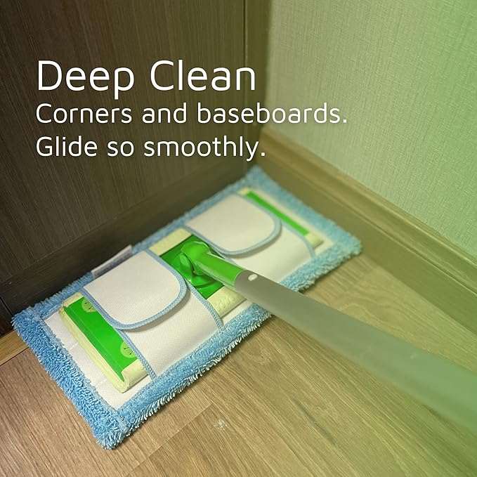 Reusable Microfiber Mop Pad for Swiffer Sweeper, 12.5'' Refill Washable for - Image 4