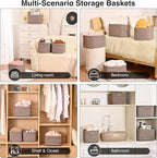 Storage Baskets for Shelves Organizing, Woven Cotton Rope Baskets for Storage - Image 5