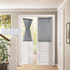 Tollpiz Short Sheer Linen Textured Curtain Sheers Doorway Light Filtering Voile - Image 2