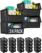 Skywin TidyFriend Plastic Stackable Storage Bins by Skywin
