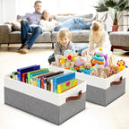 3 Pack Large Capacity Storage Bins Closet Organizer - Image 5