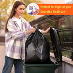 Delxo 55-60 Gallon Black Trash Bags, Durable & Puncture-Resistant Plastic - Image 6