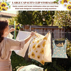 Clothes Pin Hanging Bag with Big Opening Storage Clothes Pins & Mini - Image 5