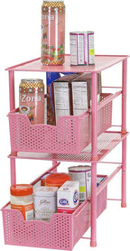 Simple Houseware Stackable Under Sink Cabinet Sliding Basket Organizer Drawer - Image 5