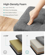 SONGMICS Storage Ottoman Bench, Foldable Foot Rest - Image 7