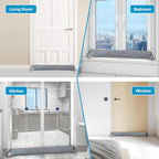 QUOLIX Triangle Under-Door Draft Stopper, Weighted Weather Stripping - Image 4