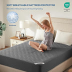 BEDLORE Waterproof Mattress Protector, Full Size Mattress Pad - Image 3