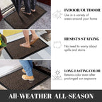 Yimobra Large Door Mat 36x24, All-Weather Waterproof Non-Slip Welcome Matt - Image 4
