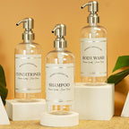 Clear Refillable Shampoo and Conditioner Bottles - Image 8