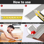 3.3Ft Carpet Floor Transition Strip, Self Adhesive Floor Edging Trim Strip - Image 6