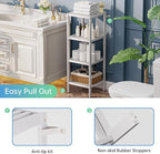 SMIBUY Bathroom Storage Shelf, 4-Tier Bamboo Rack Organizer - Image 7