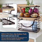 Extra Large Trash Bag Holder Under Sink Stackable Kitchen Storage 2 Pack - Image 7