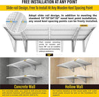 2-Pack 2x3ft Adjustable Garage Wall Shelving 560lbs Load Capacity Heavy Duty - Image 6