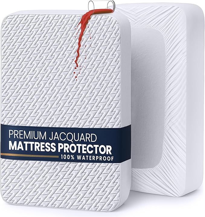 Utopia Bedding Waterproof Mattress Protector Twin Size, Premium 3D Air Soft by UTOPIABEDDING