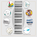 HOMELUX THEORY 1 PC Heavy Duty Over the Door Organizer 55x14x6.7, 6 Large Front - Image 8