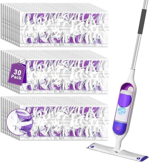 30-Pack Disposable Microfiber Power Mop Pad Refills Compatible by Unknown