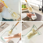 Vigar Zeroline 10.2" Long Bamboo Dish Brush, Ideal Dish Brush - Image 7
