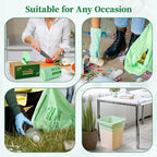 ECOLipak 13 Gallon Compostable Trash Garbage Bags, US BPI ASTM D6400 and OK - Image 7