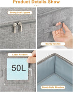Under Bed Storage, 2 Pack Underbed Storage Container Bags - Image 6