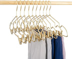 12.5" Gold Metal Baby Clothes Clips Hanger Children Kids Coat Hanger Display - Image 4