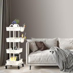 Simple Houseware 4-Tier Multifunctional Rolling Utility Cart - Image 8