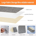 Linen Folding Storage Bins, 3 Pack Large Storage Baskets, Clothing Storage Bins - Image 3