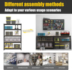 PrimeZone 4 Pack Storage Shelves 48" x 24" x 72", 5 Tier Adjustable Garage - Image 8