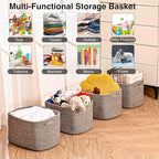 Storage Baskets for Shelves Organizing, Woven Cotton Rope Baskets for Storage - Image 4